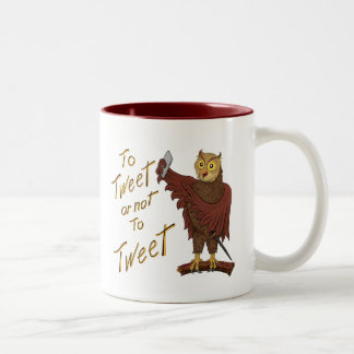 SHAKESPEARE-EULE ZWEIFARBIGE TASSE