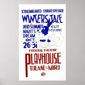 Shakespeare Express 1940 WPA Poster (Vorne)