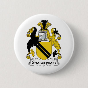 Shakespeare-Familienwappen Button