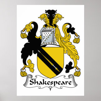 Shakespeare Familienwappen Poster