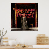 Shakespeare Fierce Zitat Poster (Küche)