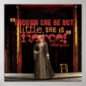 Shakespeare Fierce Zitat Poster (Vorne)