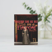 Shakespeare Fierce Zitat Postkarte (Stehend Vorderseite)