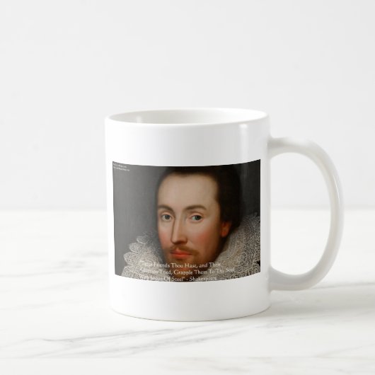 Shakespeare "Friends" - Offerten von Weisheit - Ge Kaffeetasse (Rechts)