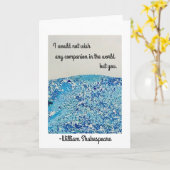 Shakespeare Friendship Karte (Gelbe Blume)