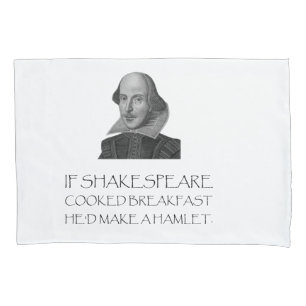 Shakespeare-Frühstück Hamlet Kissenbezug