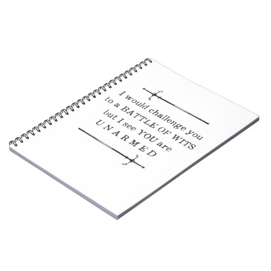 Shakespeare Funny Quote Joke Notizblock (Linke Seite)