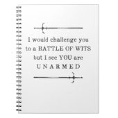 Shakespeare Funny Quote Joke Notizblock (Vorderseite)