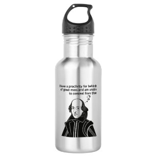 Shakespeare Funny Zitat Edelstahlflasche