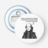 Shakespeare Funny Zitat Flaschenöffner (Vorderseite)