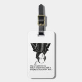 Shakespeare Funny Zitat Gepäckanhänger (Vorderseite vertikal)