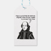 Shakespeare Funny Zitat Geschenkanhänger (Rückseite)