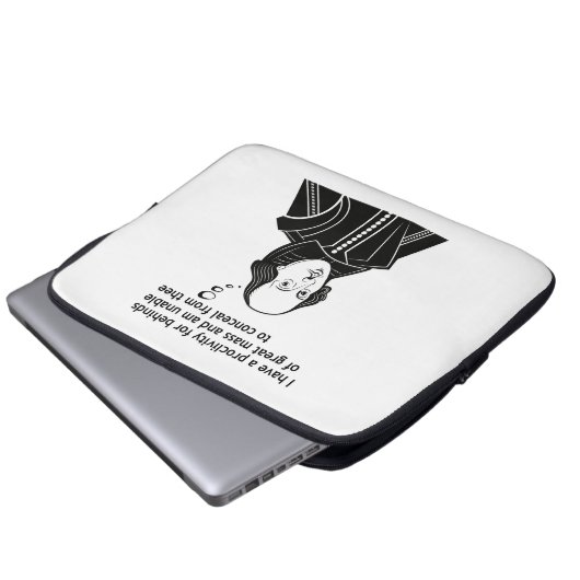 Shakespeare Funny Zitat Laptopschutzhülle (Vorne Knopf)