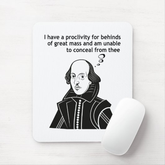 Shakespeare Funny Zitat Mousepad (Mit Mouse)