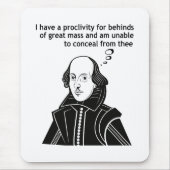 Shakespeare Funny Zitat Mousepad (Vorne)