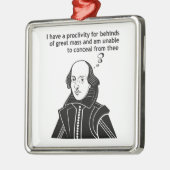 Shakespeare Funny Zitat Ornament Aus Metall (Links)