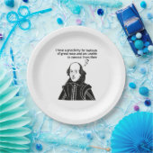 Shakespeare Funny Zitat Pappteller (Party)