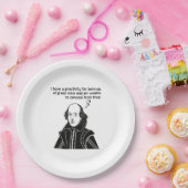 Shakespeare Funny Zitat Pappteller (Party)
