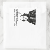 Shakespeare Funny Zitat Rechteckiger Aufkleber (Tasche)