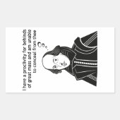 Shakespeare Funny Zitat Rechteckiger Aufkleber (Vorderseite)