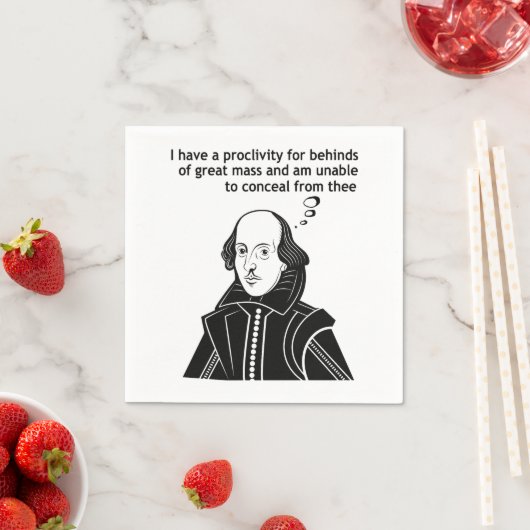 Shakespeare Funny Zitat Serviette (Beispiel)