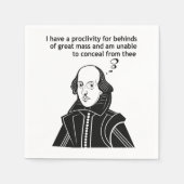 Shakespeare Funny Zitat Serviette (Vorderseite)