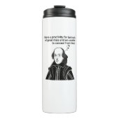 Shakespeare Funny Zitat Thermosbecher (Vorderseite)