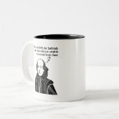 Shakespeare Funny Zitat Zweifarbige Tasse (Vorderseite Links)