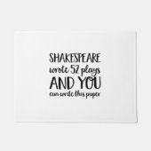 Shakespeare Fußmatte (Vorderseite)