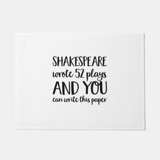 Shakespeare Fußmatte (Vorderseite)