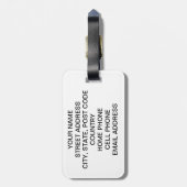 Shakespeare Gepäcktag - Passen Sie es an! Gepäckanhänger (Rückseite vertikal)