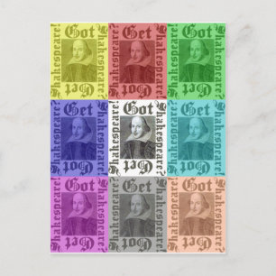 Shakespeare got? Get Shakespeare Postkarte