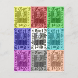 Shakespeare got? Get Shakespeare Postkarte