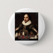 Shakespeare Halloween "Hölle-Ansteckung" Zitatgesc Button (Vorderseite)