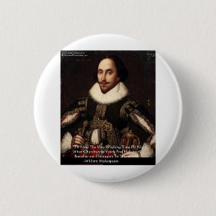 Shakespeare Halloween "Höllenansteckung" Zitat Ges Button