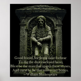 Shakespeare Halloween Quotes Geschenke und T-Shirt Poster
