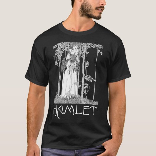 Shakespeare Hamlet Ophelia Englische Literatur T-Shirt (Vorderseite)