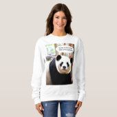 Shakespeare Hamlet Quote Panda Bear Womens Sweatshirt (Vorne ganz)
