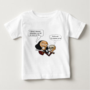 Shakespeare Hamlet, Sein oder Nichtsein Baby T-shirt