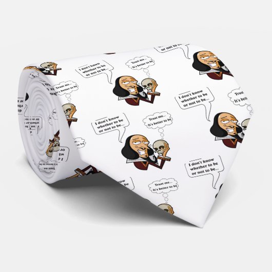Shakespeare Hamlet, Sein oder Nichtsein Krawatte (Gerollt)