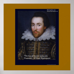Shakespeare "Heavenly Love" Poster Drucke