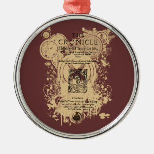 Shakespeare Henry V Quarto-vorderes Stück Ornament Aus Metall