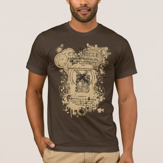 Shakespeare Henry V Quarto-vorderes Stück T-Shirt (Vorderseite)