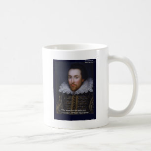 Shakespeare "Himmlische Liebe" Zitatspenden & Kart Kaffeetasse
