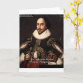 Shakespeare "Honesty Legacy" Kostenvoranschläge un Karte (Gelbe Blume)
