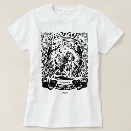 Shakespeare im Hundepark - Puck - Beagle T-Shirt (Design vorne)