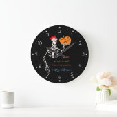 Shakespeare in Halloween Large Clock Große Wanduhr (Zuhause)