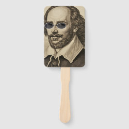 Shakespeare in Sonnenbrille Cooler Barfan Fächer