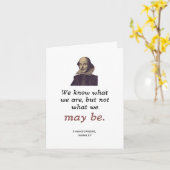 Shakespeare Inspiration Niedlicher Bookish Abschlu Karte (Gelbe Blume)
