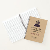 Shakespeare Inspiration Vintager Bookish Abschluss Notizblock (Innenseite)